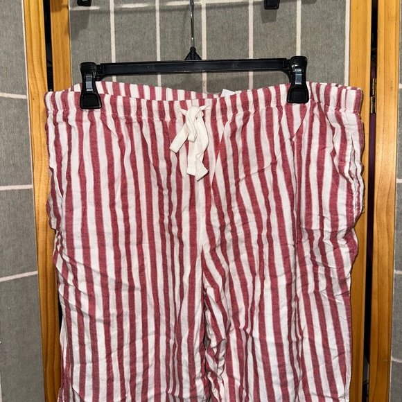 Women’s Striped Red and White Pajama Set - Picture 7 of 8